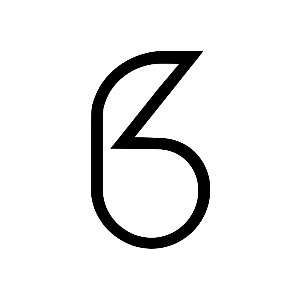 A Minimalist Number 6 Logo You'll Love
