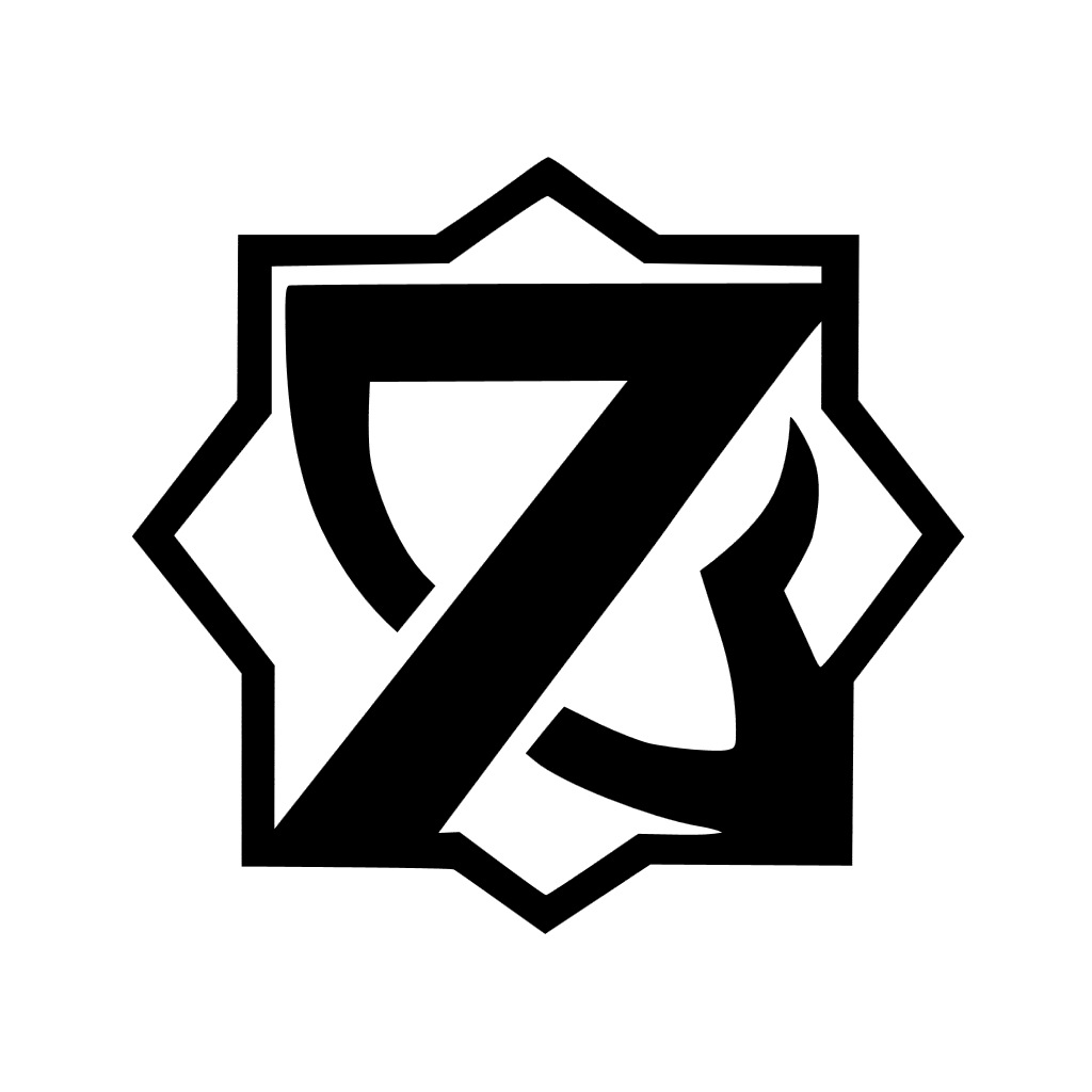 Complex Number 7 Logo Design with Outer Outline Decoration