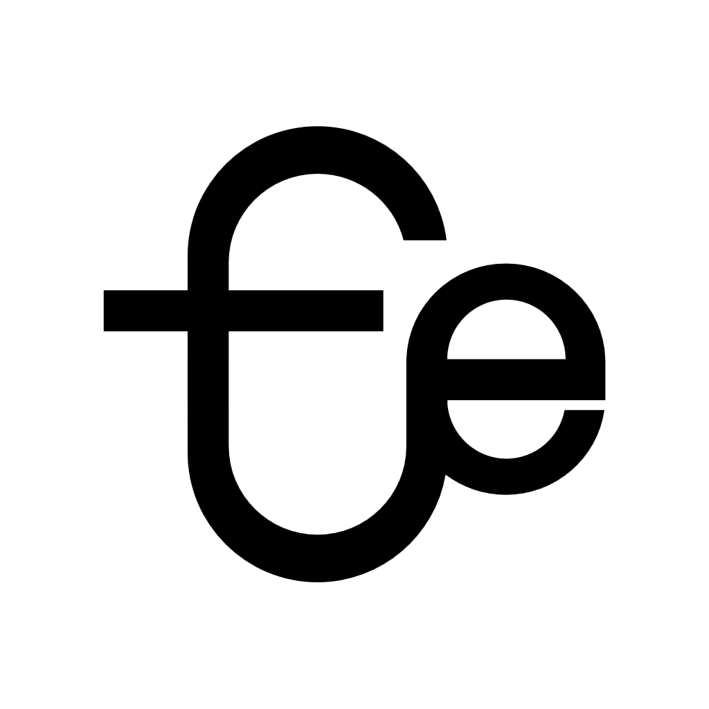 Vector Geometric Minimalist FE Logo Design