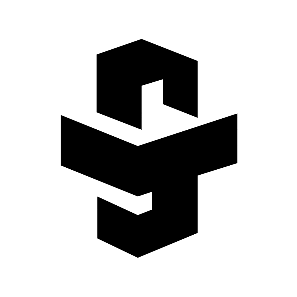 3D Spatial S Logo or Cross Logo Symbol Design