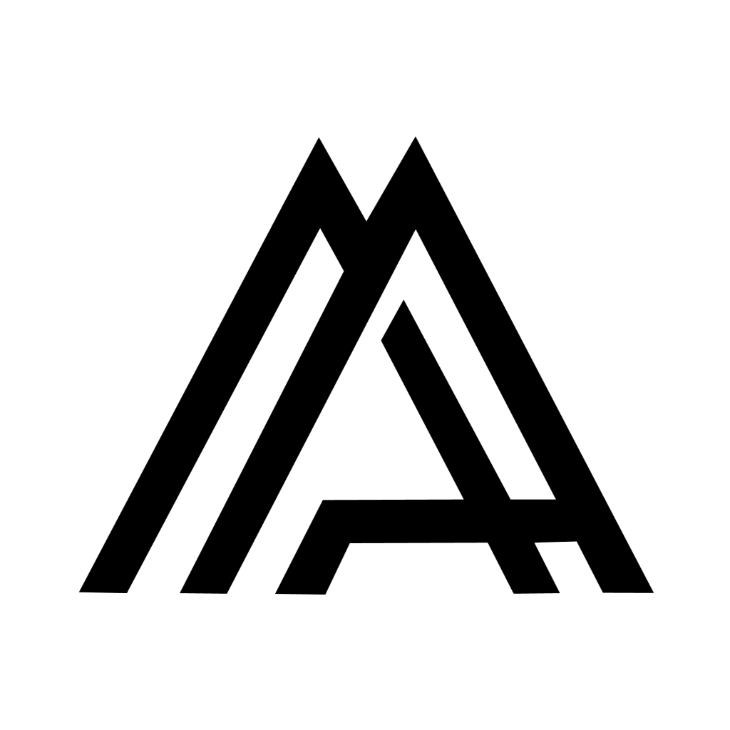 Minimal A Logo or Overlapping AA Logo Design