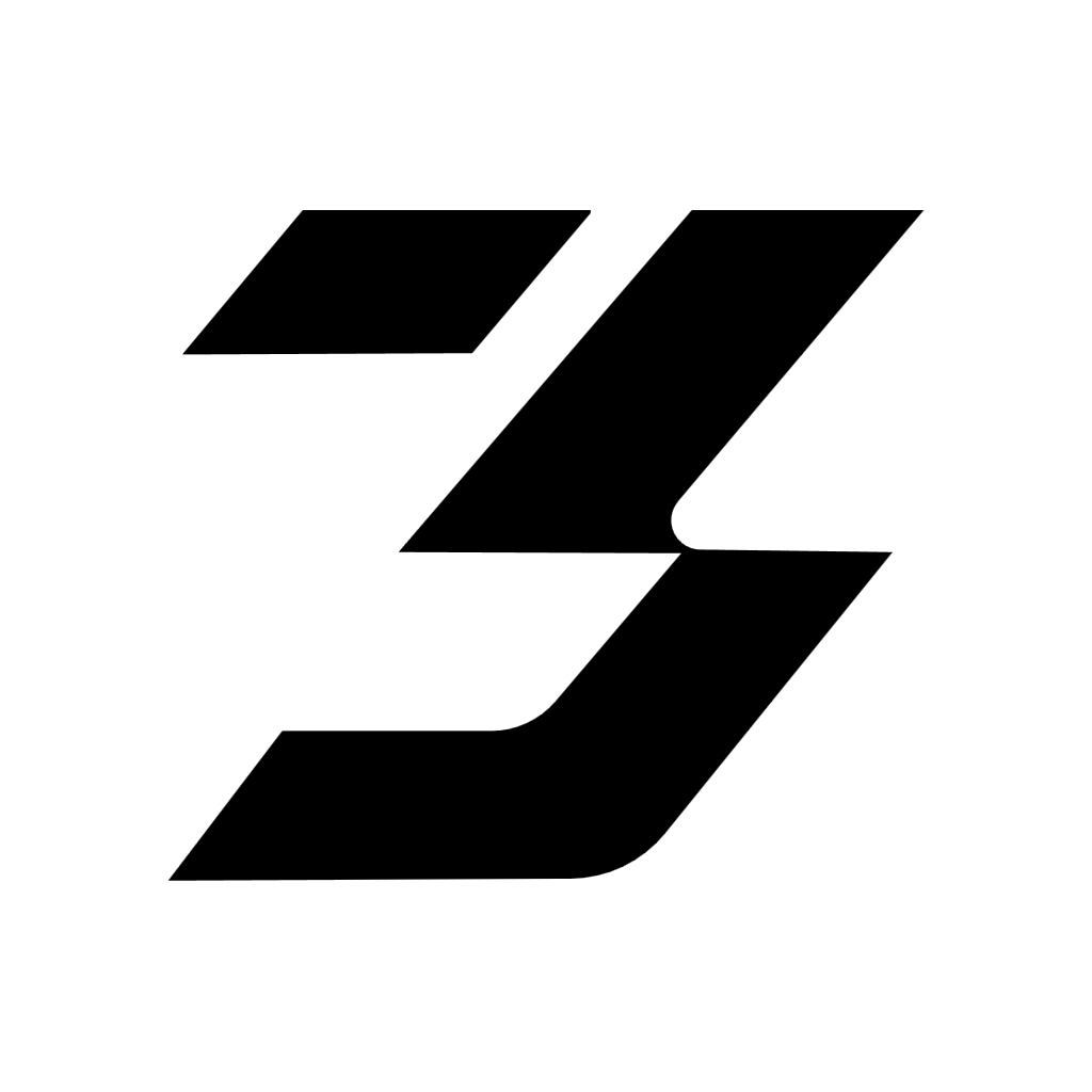 Speed-Inspired Number 3 Logo Design