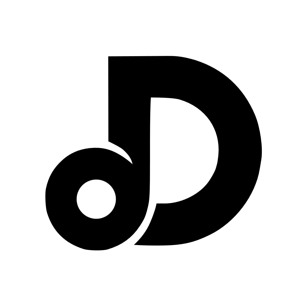Lowercase and Uppercase dD Logo Design
