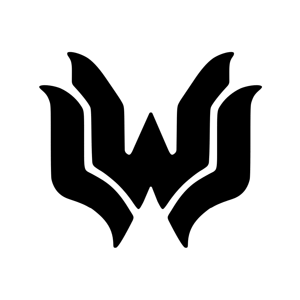 Double W Logo with Butterfly Metaphor