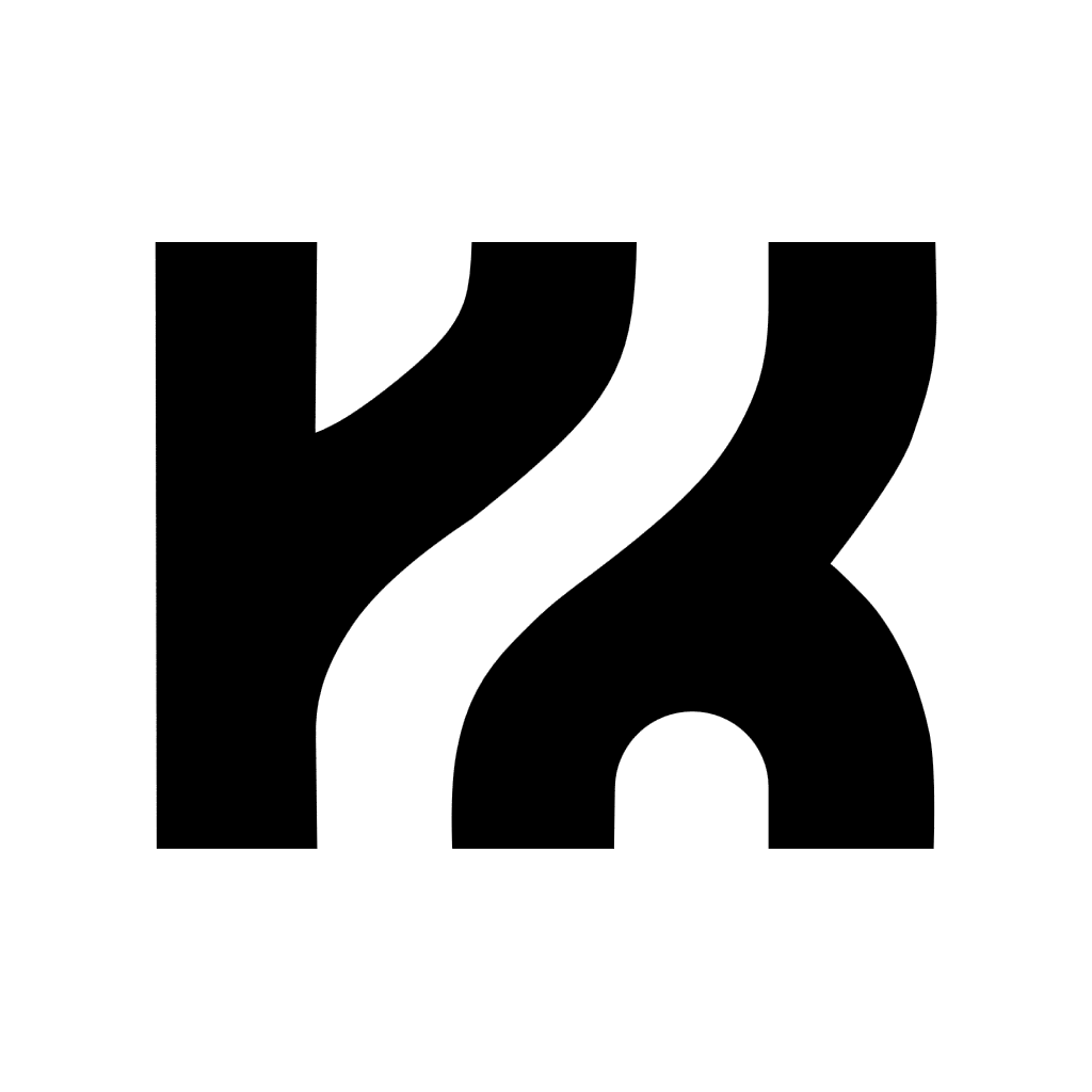 Minimalist K K Logo Design