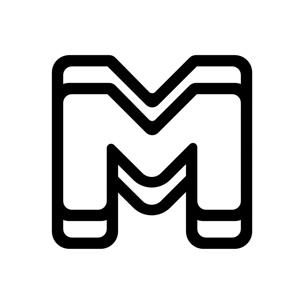 Cool M&M Logo Symbol Design